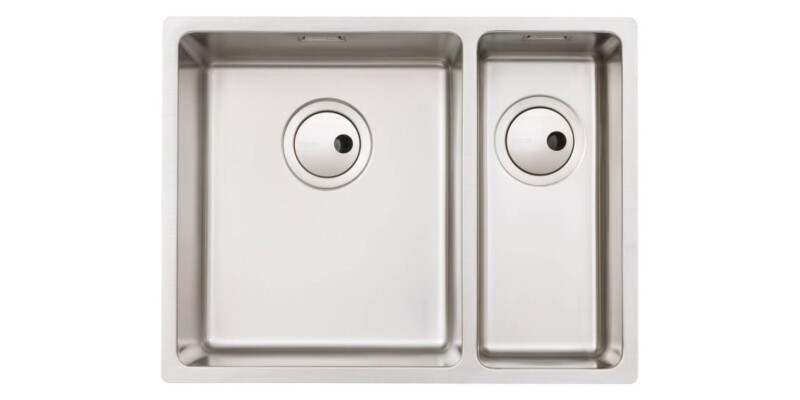 Sink, 1.5 Bowl, Stainless Steel, Abode Matrix R15