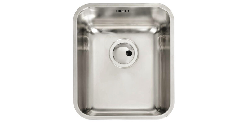 Sink, 1.0 Bowl, Stainless Steel, Abode Matrix R50