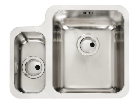 Sink, 1.5 Bowl, Stainless Steel, Abode Matrix R50