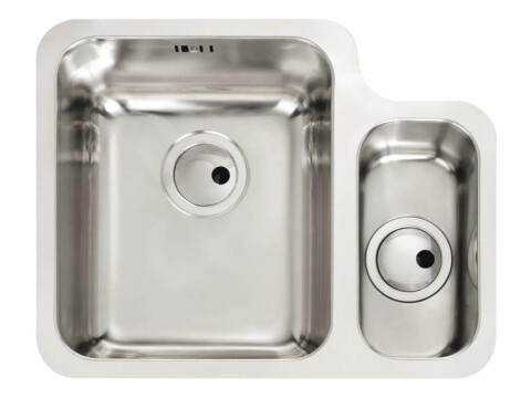 Sink, 1.5 Bowl, Stainless Steel, Abode Matrix R50