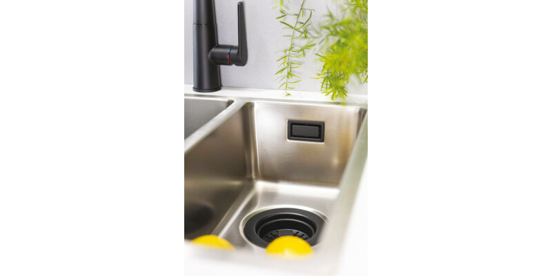 Abode AX1135 90mm Bskt Waste M.Blk