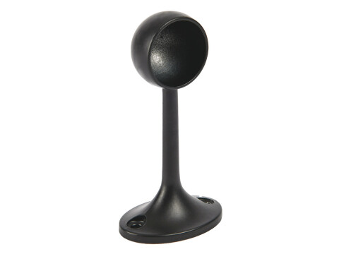 Rail End Support, for use with Round Wardrobe Rails, Zinc Alloy
