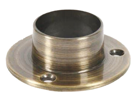 Rail Socket, for use with &Oslash; 25 mm Wardrobe Rails, Zinc Alloy