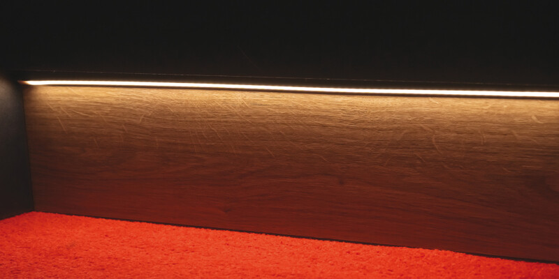 Plinth Profile, Length 1200 mm, Plastic, for Flex System