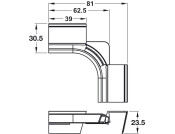 Loox5C Flex LED1350 Plinth Inr Crn Wht