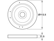 Zuma Smart Bezel w Alexa Rnd Pl Wht