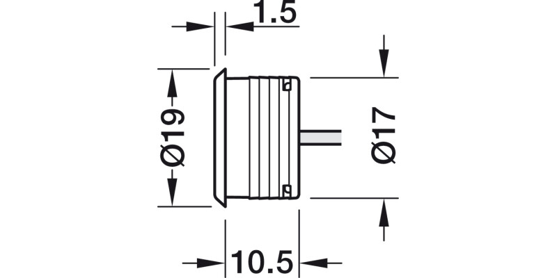 Loox5 Mod Dimmer Touch Rnd 2.0m 24V Chr