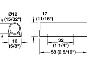 Loox Housing Swt 58x17x16mm Pl Wht