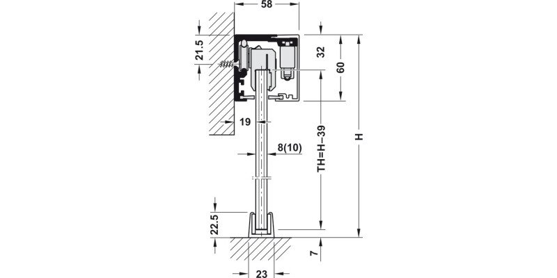Slido D-Li12 120F FitSet 1Dr w SC Gls