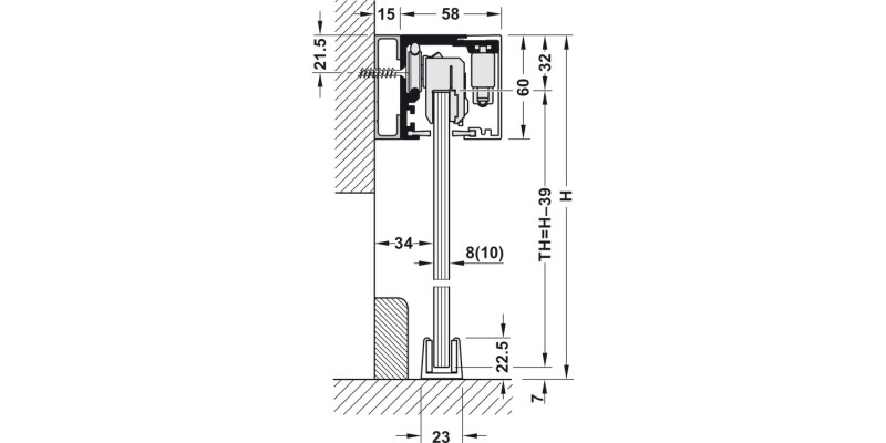 Slido D-Li12 120F FitSet 1Dr w SC Gls