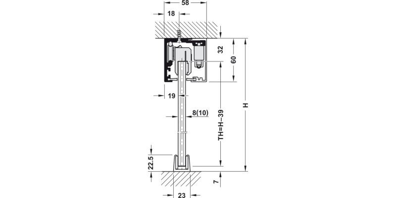 Slido D-Li12 120F FitSet 1Dr w SC Gls