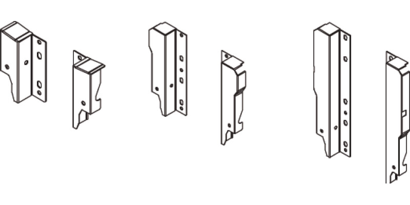 MXS Back Brackets 84mm St Gry