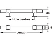 Harlington Pull Hdl St Sat Brs 160mm cc