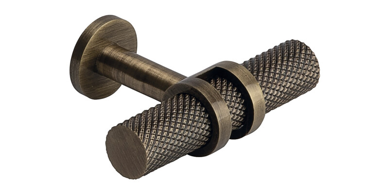 Double Ringed T Knob, Iron, &Oslash;18 mm, Barchester