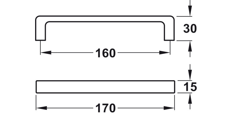 Encanto Soft Pull Hdl ZA Yel 160mm cc