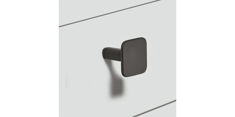 Ashton Knob ZA Matt Blk 27x28mm