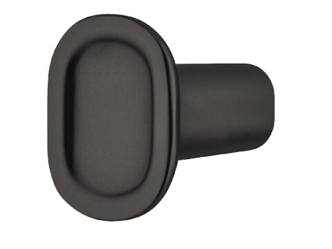 Knob, Zinc Alloy, H&auml;fele Design, 24 x 19 mm, Concavo