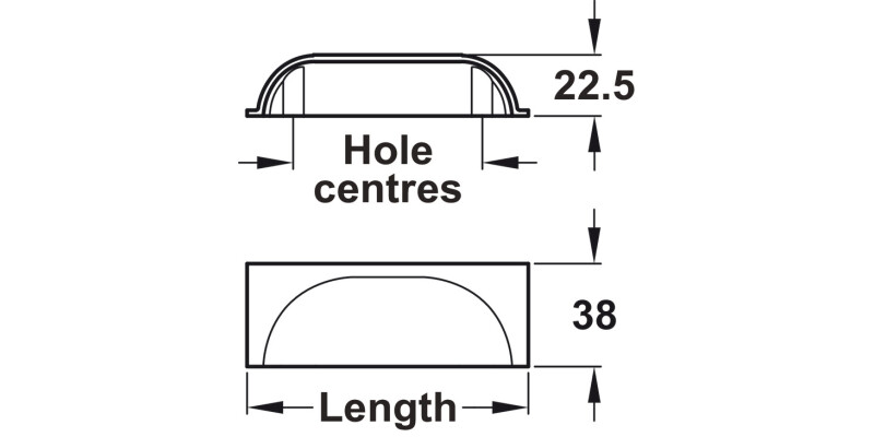 Albury Cup Hdl Brass Ant Brz 192mm cc