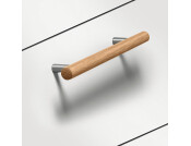 Tilaa Bar Hdl Oak Unfin/SS Col 160mm cc