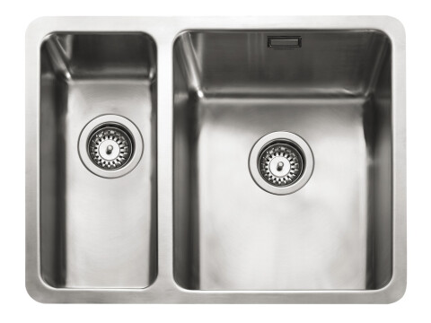 Sink, 1.5 Bowl, Stainless Steel, Rangemaster Quad