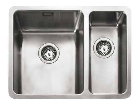 Sink, 1.5 Bowl, Stainless Steel, Rangemaster Quad