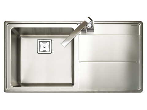 Sink, 1.0 Bowl, Stainless Steel, Rangemaster Arlington