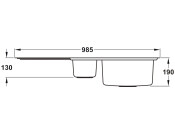 RM Arlington AR9852L 1.5B Sink LHD SS