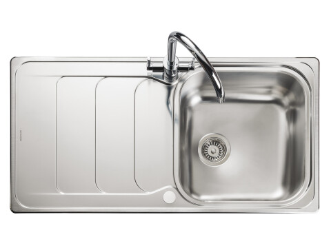 Sink, 1.0 Bowl, Stainless Steel, Rangemaster Houston