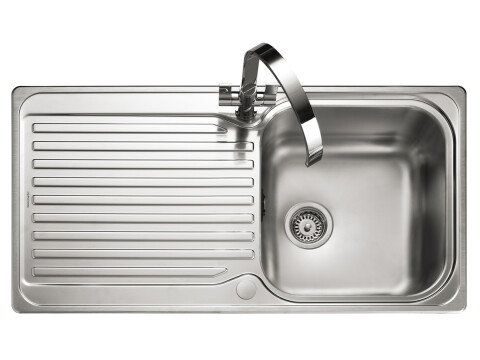 Sink, 1.0 Bowl, Stainless Steel, Rangemaster Sedona