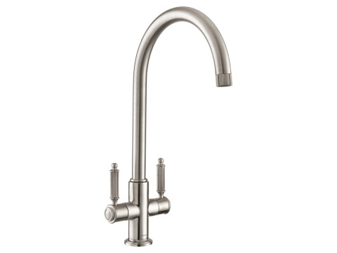 Mixer Tap, Dual Lever, C-Spout, Rangemaster Hemlock