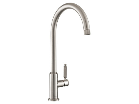 Mixer Tap, Single Lever, C-Spout, Rangemaster Hemlock