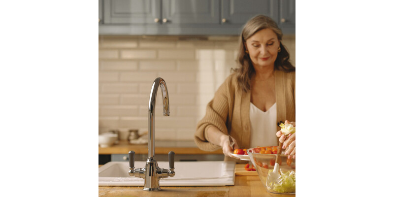 Bidbury&Co Amesbury Dual Lvr C-Tap Chr