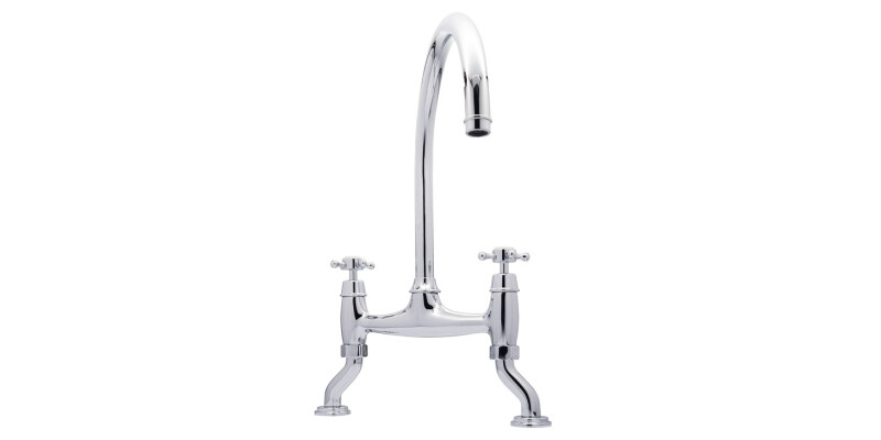 Traditional Bridge Tap, with Crosshead Handles, Bridge C-spout, Bidbury & Co. Sh
