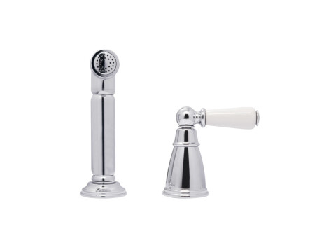 Independent Pull Out Spray, with Porcelain Lever Handle, Bidbury & Co. Taynton