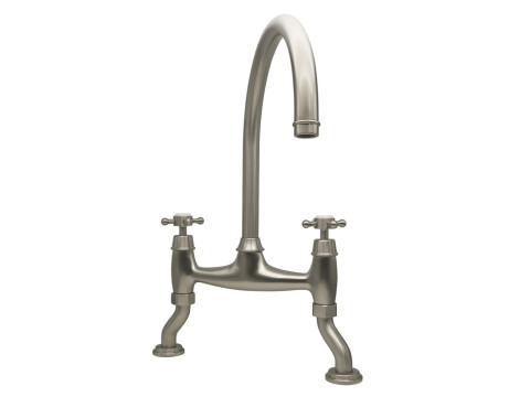 Traditional Bridge Tap, with Crosshead Handles, Bridge C-spout, Bidbury & Co. Sh