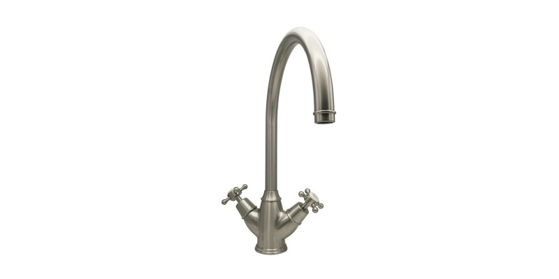 Mixer Tap, Dual Lever, with Crosshead Handles, C-spout, Bidbury & Co. Yorkley