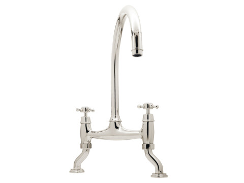Traditional Bridge Tap, with Crosshead Handles, Bridge C-spout, Bidbury & Co. Sh