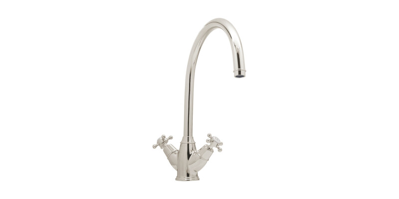 Mixer Tap, Dual Lever, with Crosshead Handles, C-spout, Bidbury & Co. Yorkley