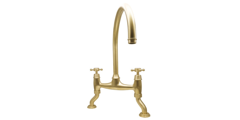 Traditional Bridge Tap, with Crosshead Handles, Bridge C-spout, Bidbury & Co. Sh
