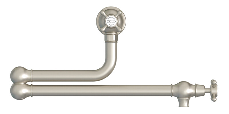 Twin Lever Pot Filler, Dual Lever, with Crosshead Handles, Bidbury & Co. Oakridg