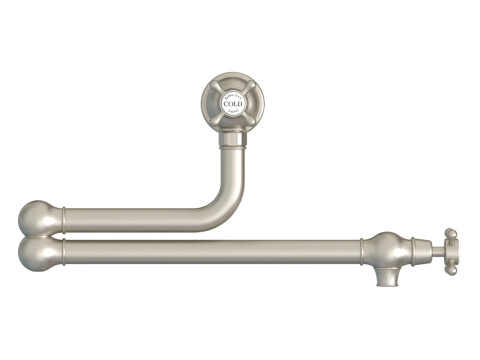 Twin Lever Pot Filler, Dual Lever, with Crosshead Handles, Bidbury & Co. Oakridg