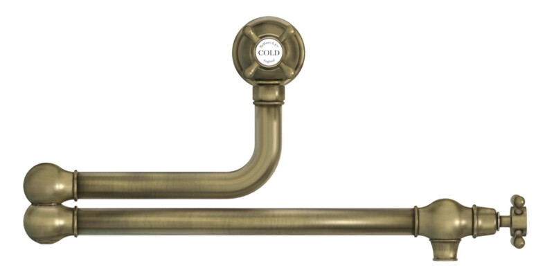 Twin Lever Pot Filler, Dual Lever, with Crosshead Handles, Bidbury & Co. Oakridg
