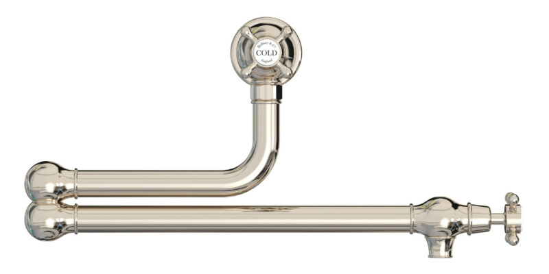 Twin Lever Pot Filler, Dual Lever, with Crosshead Handles, Bidbury & Co. Oakridg