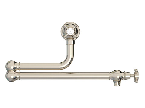 Twin Lever Pot Filler, Dual Lever, with Crosshead Handles, Bidbury & Co. Oakridg