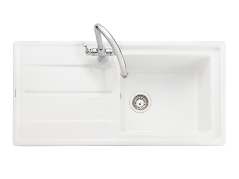 Sink, 1.0 Bowl, Ceramic, Rangemaster Arlington