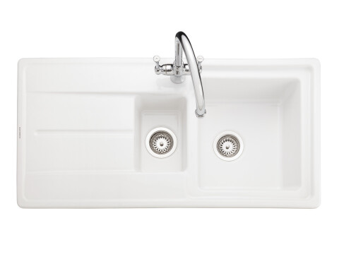 Sink, 1.5 Bowl, Ceramic, Rangemaster Arlington