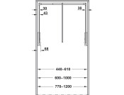 2004 W/Robe Pull Rail 440-610mm Ant/Ant