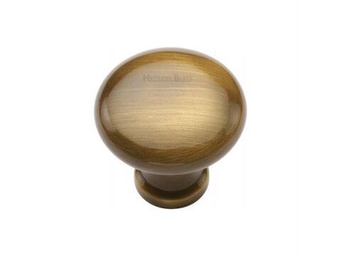M.Marcus Heritage Brass Victorian Round Cupboard Knob
