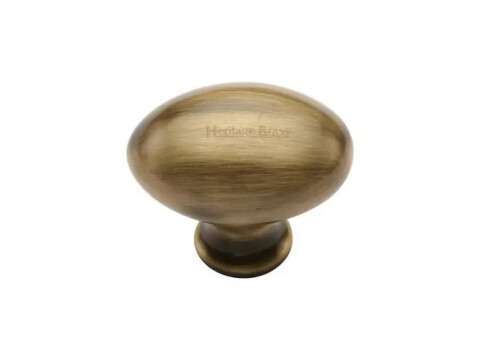 M.Marcus Heritage Brass Victorian Oval Cupboard Knob