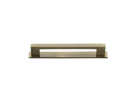 M.Marcus Heritage Brass Metro Cupboard Handle on Backplate